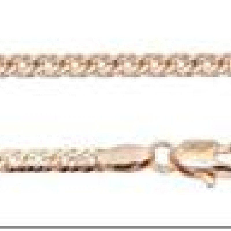 Apzeltīta rokassprādze Klasisks Rombo austu stiepļu posmu pinums