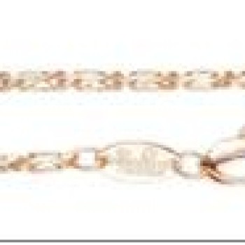 Apzeltīta rokassprādze Masīvā kubveida gliemežvāka posmu virkne