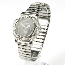 OMAX rokas pulkstenis metāla elastīga siksna Ø3,6cm