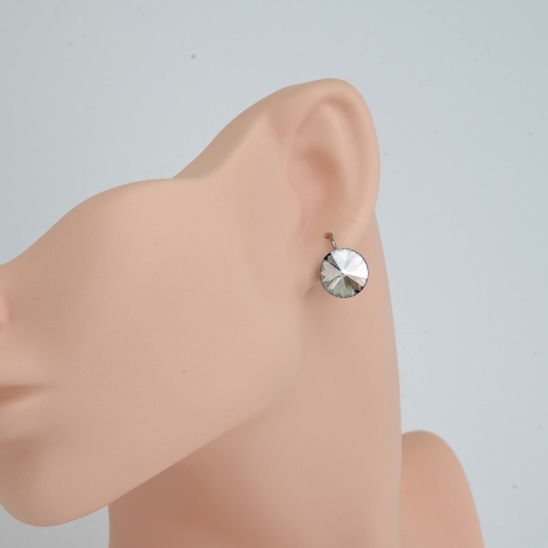 SWAROWSKI auskari ar rodija pārklājumu