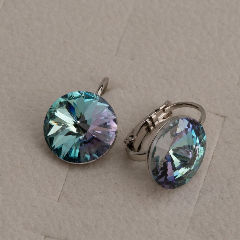 SWAROWSKI auskari ar rodija pārklājumu