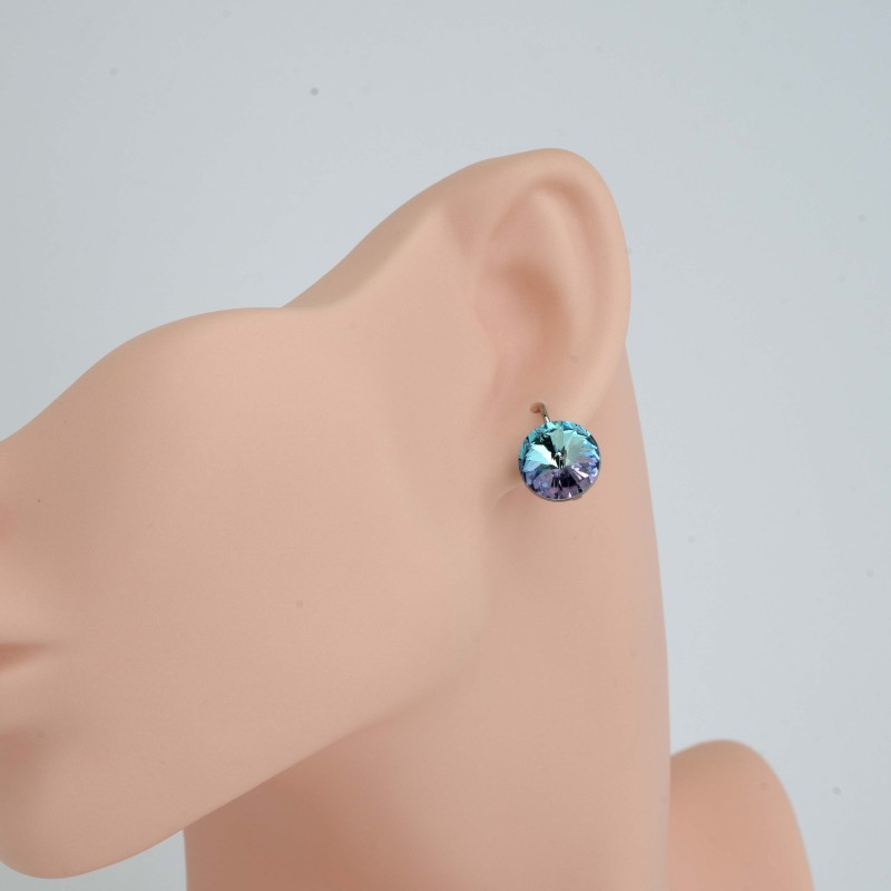 SWAROWSKI auskari ar rodija pārklājumu