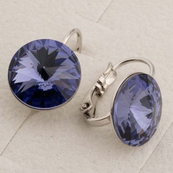 SWAROWSKI auskari ar rodija pārklājumu