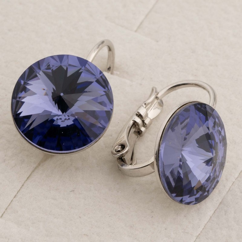 SWAROWSKI auskari ar rodija pārklājumu