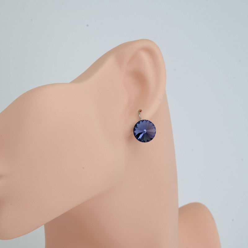 SWAROWSKI auskari ar rodija pārklājumu