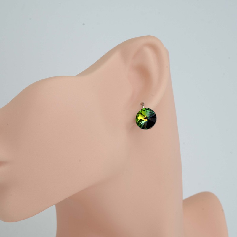 SWAROWSKI auskari ar rodija pārklājumu