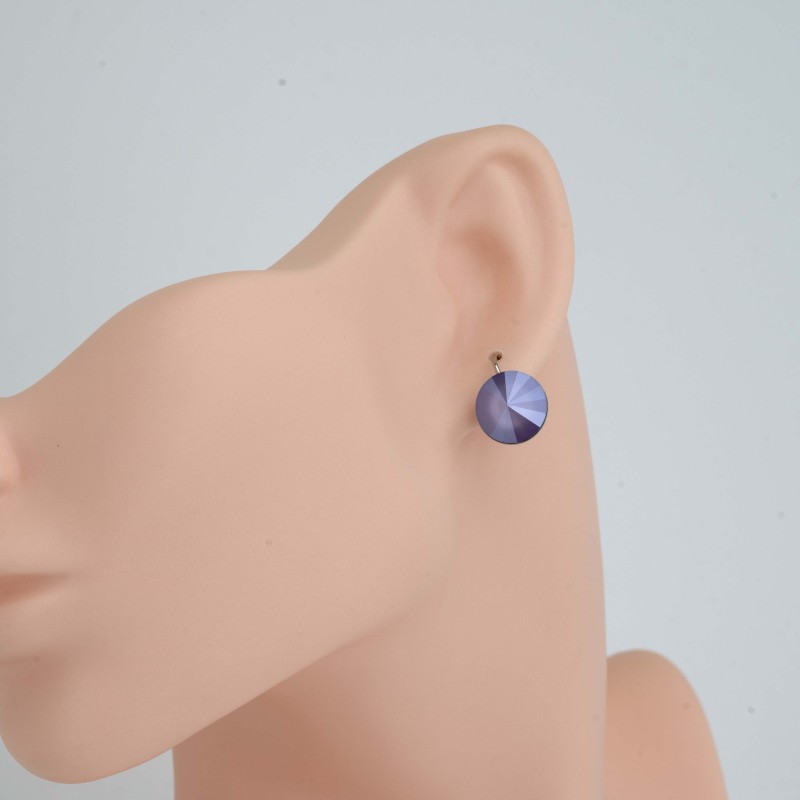 SWAROWSKI auskari ar rodija pārklājumu