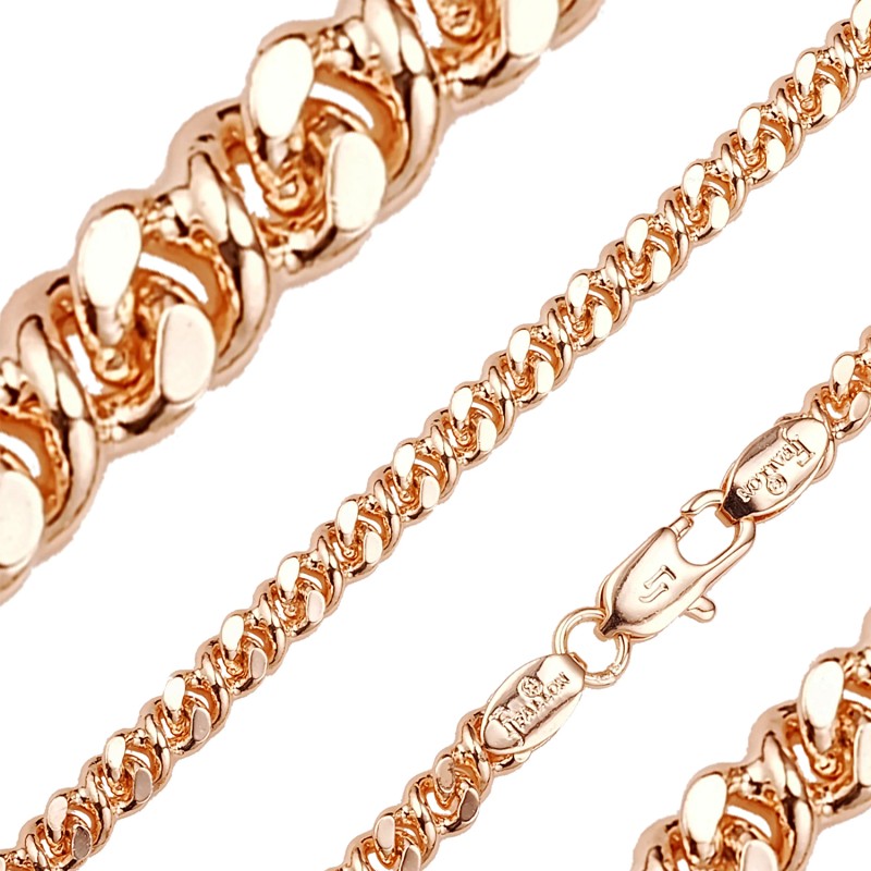 Apzeltītā ķēdīte Infinity apaļa 8-ka posmu pinums