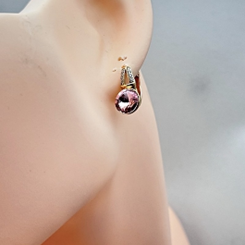 SWAROWSKI auskari apzeltīti