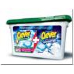 Baltās veļas un aizkaru mazgāšanas pulvera kapsulas “Clever Gardinen” 20gab. ar balinātāju