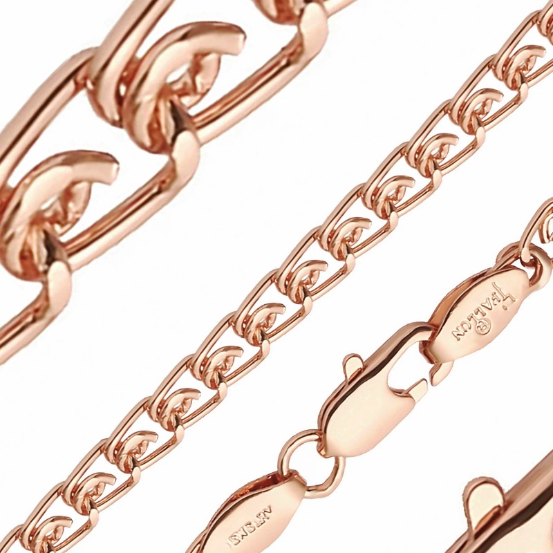 Apzeltīta rokassprādze Love austu stiepļu posmu pinums