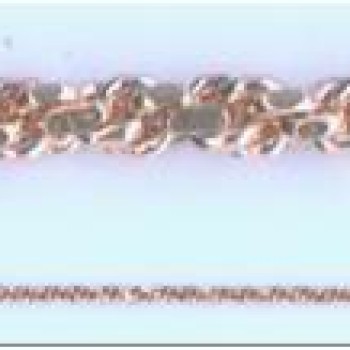 Apzeltīta rokassprādze Klasisks Franču virves pinums