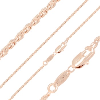 Apzeltīta rokassprādze Klasisks Franču virves pinums