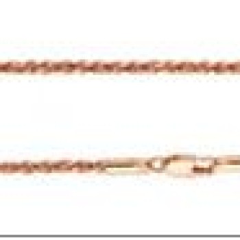 Apzeltīta rokassprādze Dimanta griezuma virves pinums