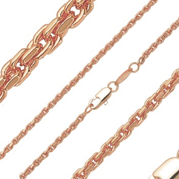 Apzeltīta rokassprādze Dimanta griezuma virves pinums