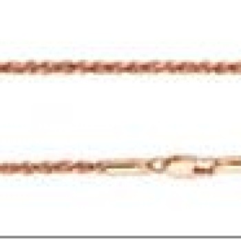 Apzeltīta rokassprādze Dimanta griezuma virves pinums