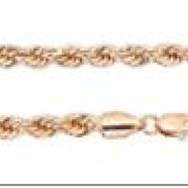 Apzeltīta rokassprādze Klasisks Franču virves pinums