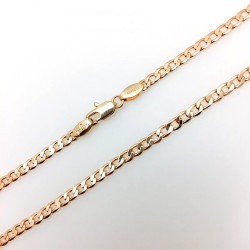 Apzeltīta rokassprādze Klasiskās ķēdes ar apmales posmu virkne