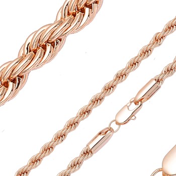 Apzeltīta rokassprādze Klasisks Franču virves pinumsranču virves pinums