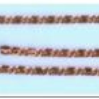 Apzeltīta rokassprādze Klasiskā noapaļotu sānu gliemežu posmu virkne