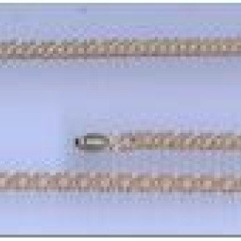 Apzeltīta rokassprādze Rombo austu stiepļu posmu pinums