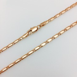 Apzeltīta rokassprādze Masīvu glancētu gliemežvāku posmu virkne