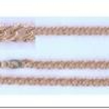 Apzeltīta rokassprādze Rombo austu stiepļu ar dubultrievām posmu pinums