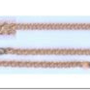 Apzeltīta rokassprādze Rombo austu stiepļu ar dubultrievām posmu pinums