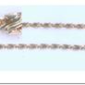 Apzeltīta rokassprādze Gliemežu stieples ar sānu kaltu posmu virkne