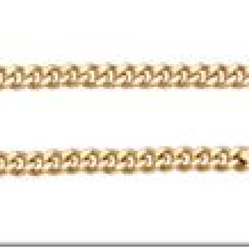 Apzeltīta rokassprādze Klasisks Maiami stila Kubas posmu pinums