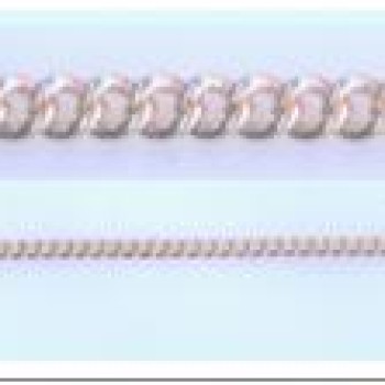 Apzeltīta rokassprādze Klasisks Maiami stila Kubas posmu pinums