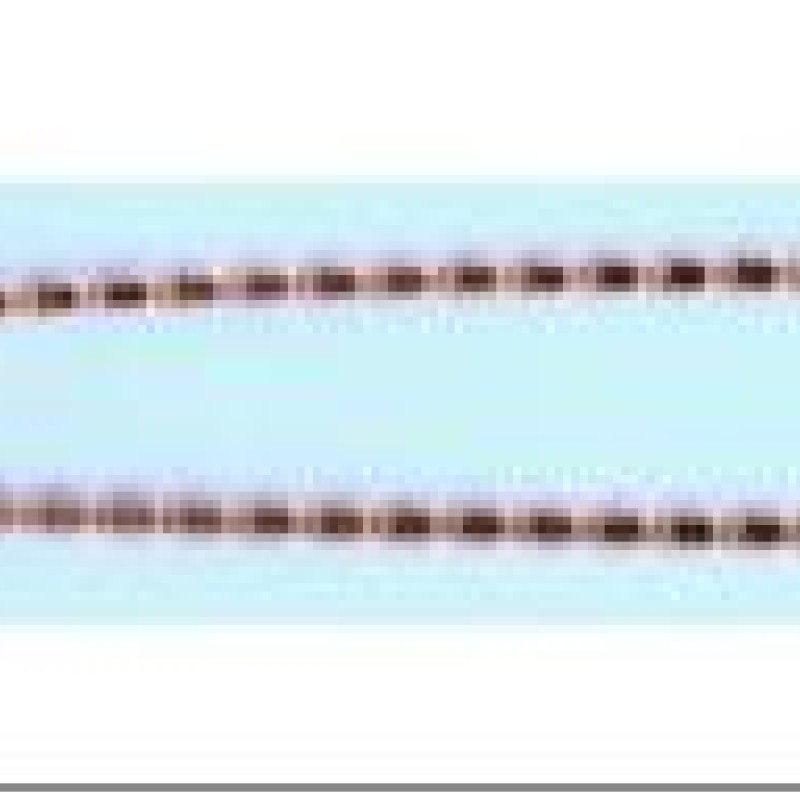 Apzeltīta rokassprādze Spožu, plakanu, sānos cieti kaltu gliemeža posmu virkne