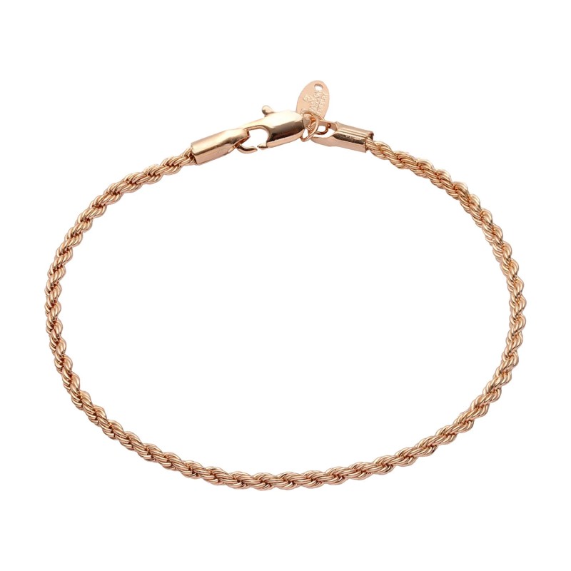 Apzeltīta rokassprādze Klasisks Franču virves pinumsranču virves pinums