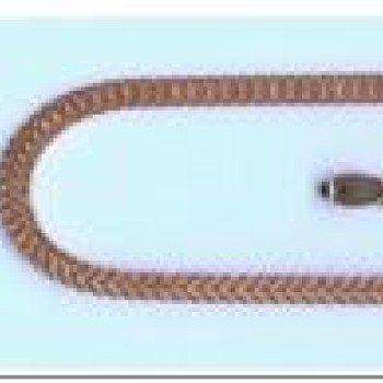 Apzeltīta rokassprādze Kubas divvirzienu dubulto posmu pinums