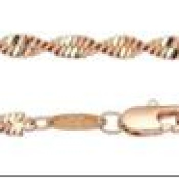 Apzeltīta rokassprādze Singapūras dubulto posmu pinums