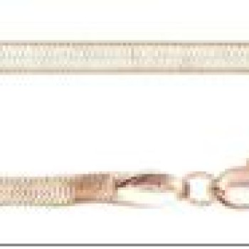 Apzeltīta rokassprādze Plakanu čūskas kaulu Eglīšu veida posmu virkne