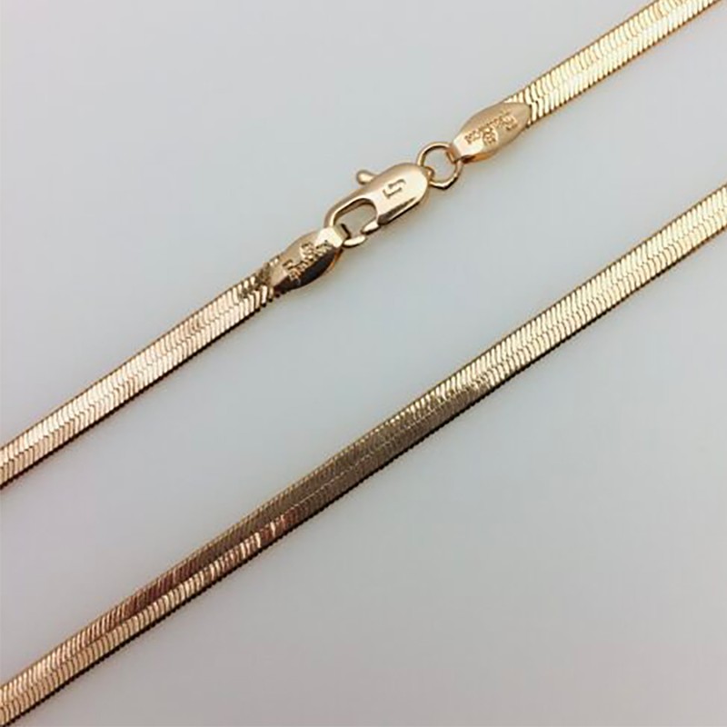 Apzeltīta rokassprādze Plakanu čūskas kaulu Eglīšu veida posmu virkne