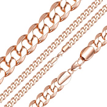 Apzeltīta rokassprādze Klasiskās ķēdes ar apmales posmu virkne