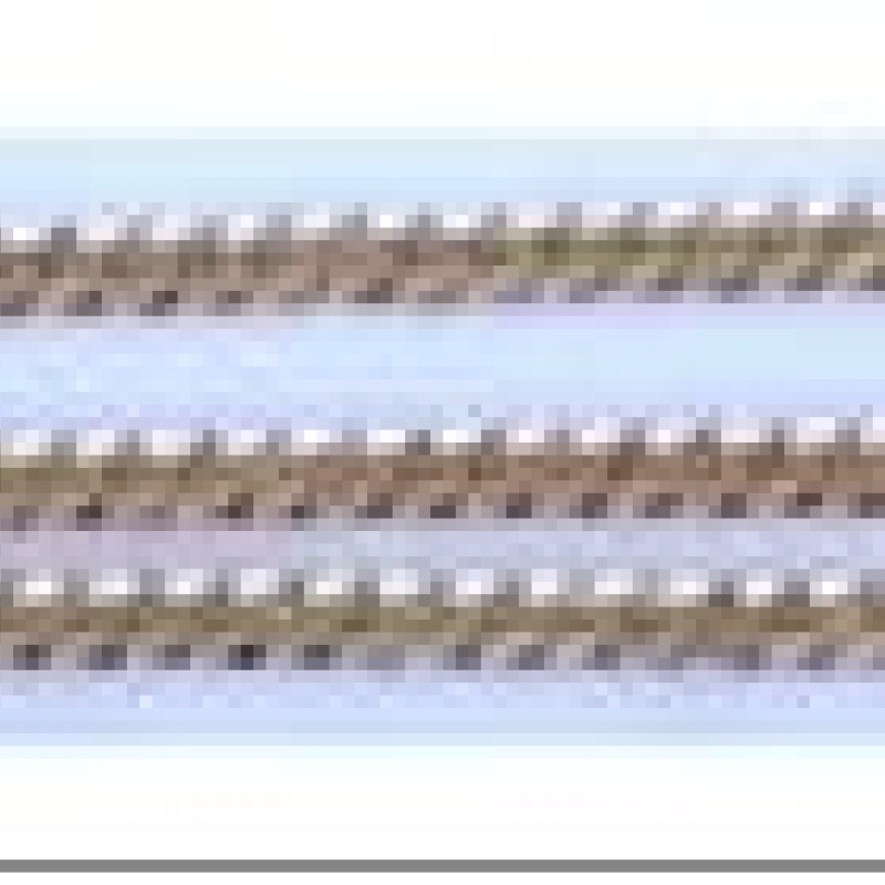 Apzeltīta rokassprādze Apmaļu punktveida gravējuma posmu virkne