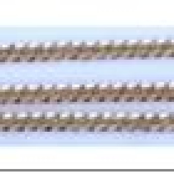 Apzeltīta rokassprādze Apmaļu punktveida gravējuma posmu virkne