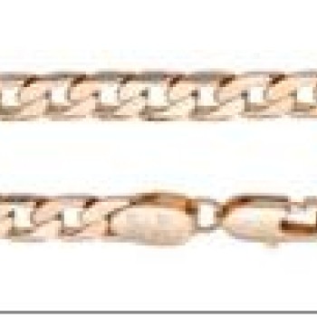 Apzeltīta rokassprādze Klasiskās ķēdes ar apmales posmu virkne