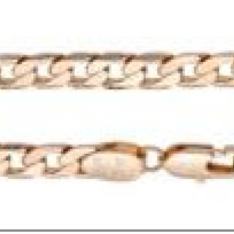 Apzeltīta rokassprādze Klasiskās ķēdes ar apmales posmu virkne