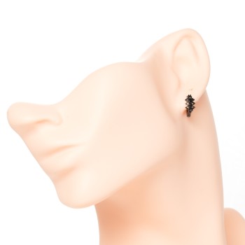 Nerūsējošā tērauda auskari melni XUPING (riņķi)