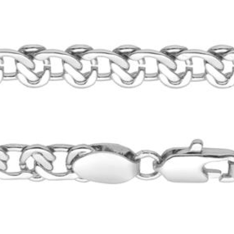 Ķēdīte ar rodija pārklājumu