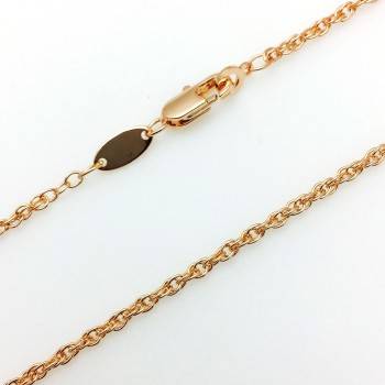 Apzeltītā ķēdīte Singapūras trīskāršas vienā virknes pinums