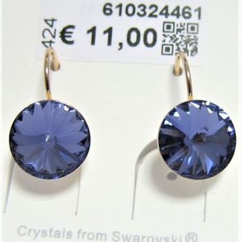 SWAROWSKI auskari apzeltīti