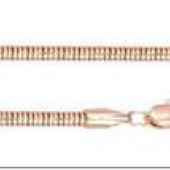 Apzeltītā ķēdīte Klasiska čūskas kaula noapaļotu robainu posmu virkne