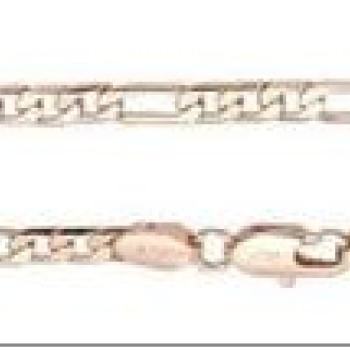 Apzeltīta rokassprādze Klasiskā Figaro virkne