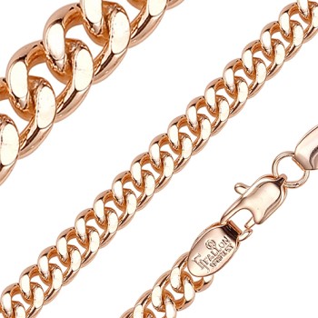 Apzeltīta rokassprādze Klasisks Maiami stila pinums