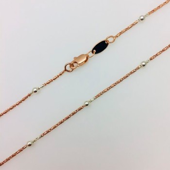 Apzeltīta rokassprādze Bumbiņu un gliemežu posmu virkne